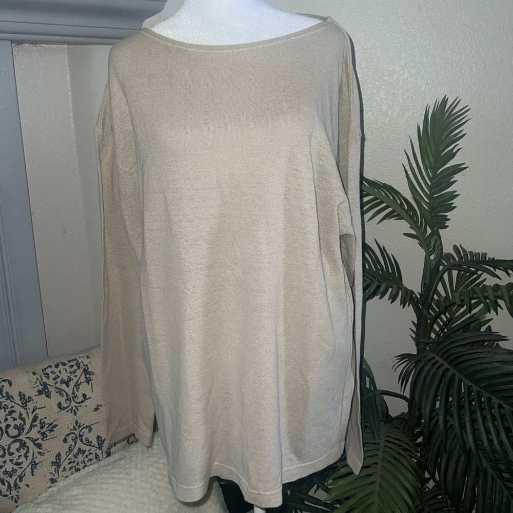 International Male Vintage Linen Blend Long Sleeve Size L